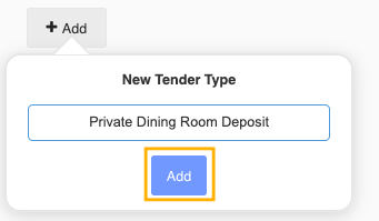 Add, Archive & Reorder Other Tenders in HQ Support Center