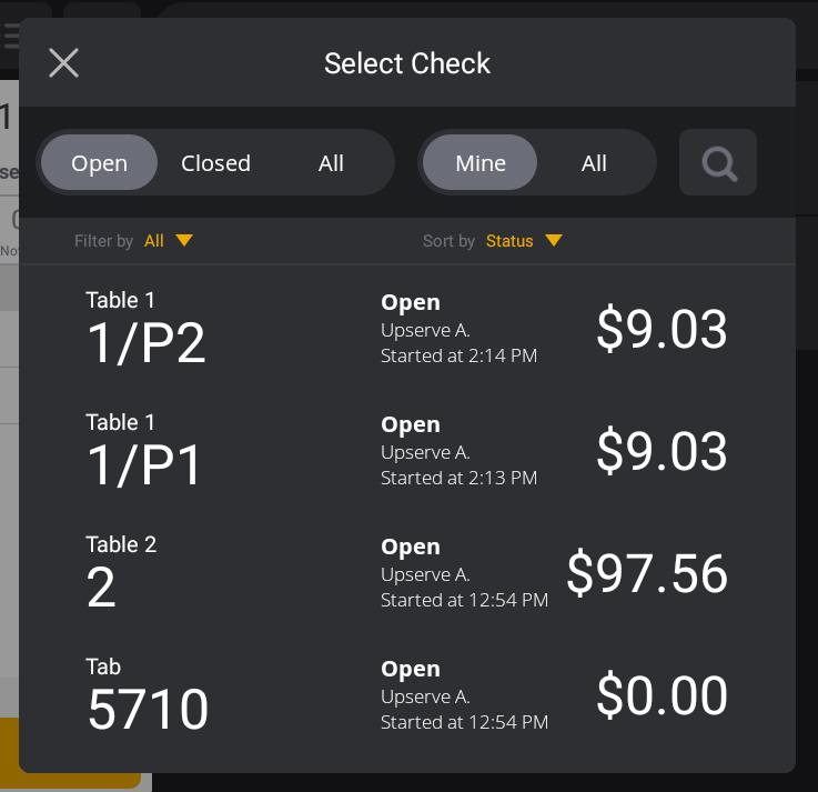 How to Split a Check by Seat Position Support Center