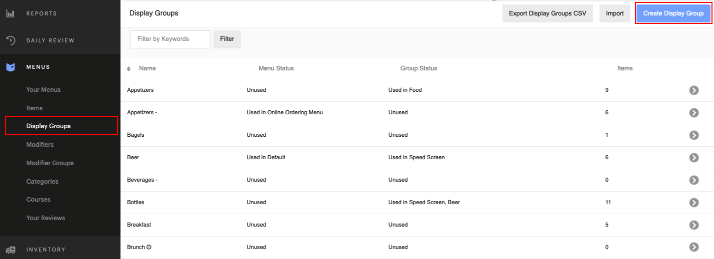 Create and Apply Display Groups Support Center