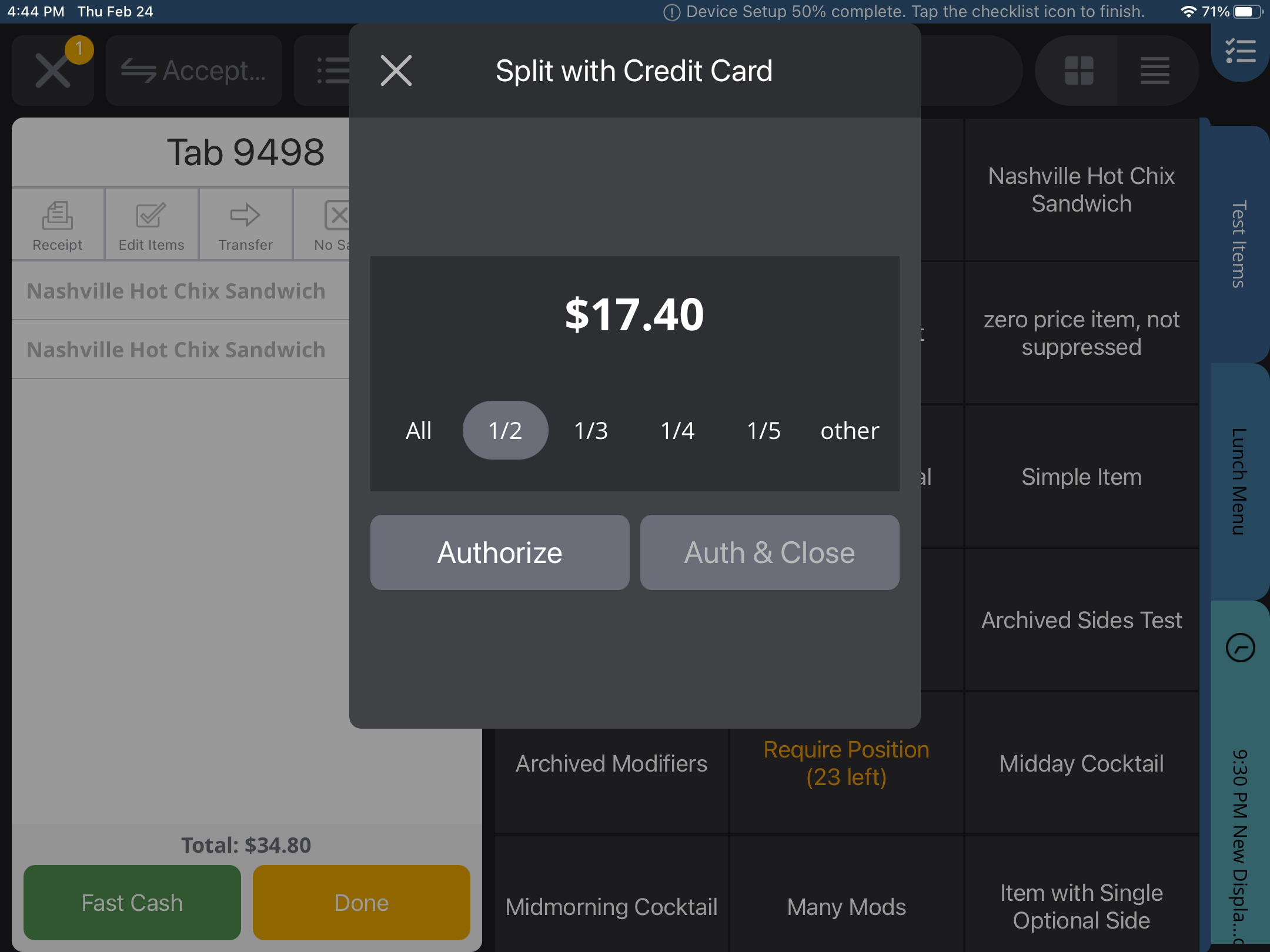 Split Payments on a Check Support Center
