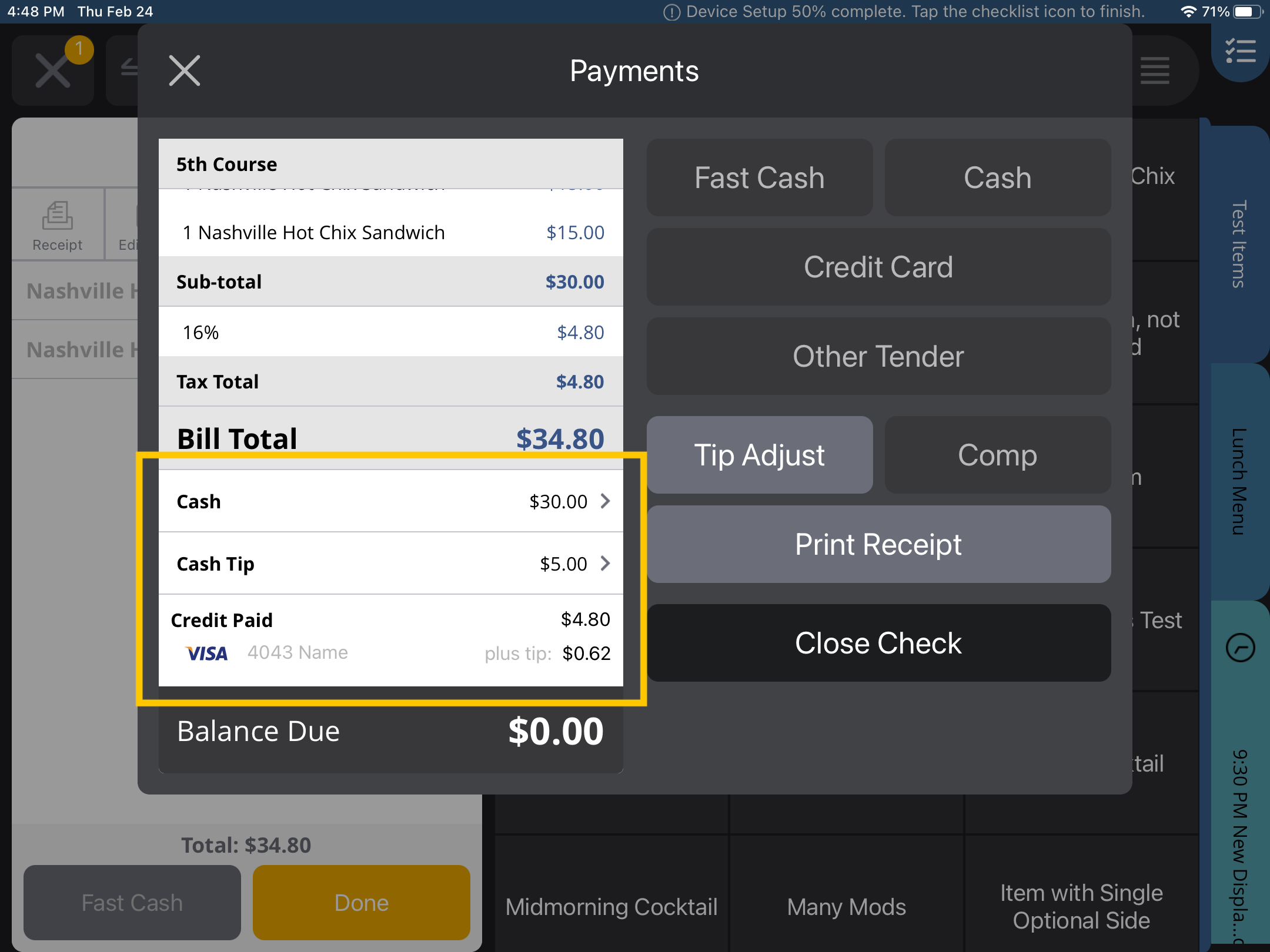 Split Payments on a Check Support Center