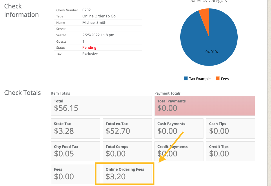 U-Series Online Ordering Service Fee Support Center